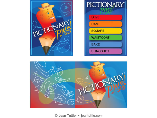 Pictionary Card Design for Hasbro