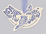 Dove Holiday Card Ornament